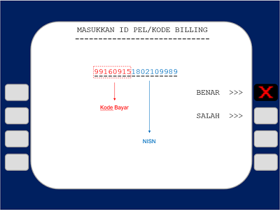 Input Kode Bayar+NISN